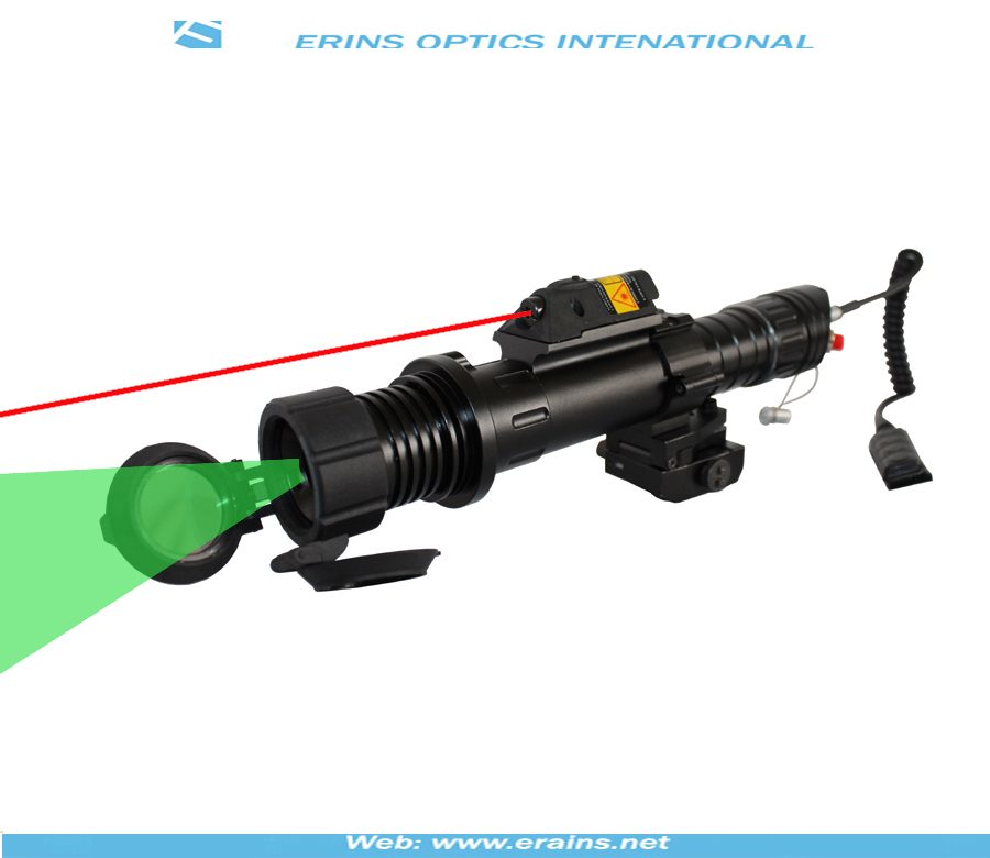 Subzero Zoomable 50mw Night Vision weapon sight of Green Laser Designator with 5mw red laser sight combo