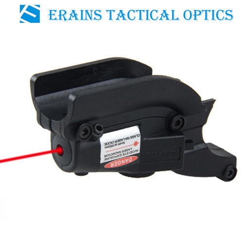 Tactical Red Dot 635nm Compact Rail Laser Sight Weaver for Gun Rifle Pistol (ES-BR-LS17R)