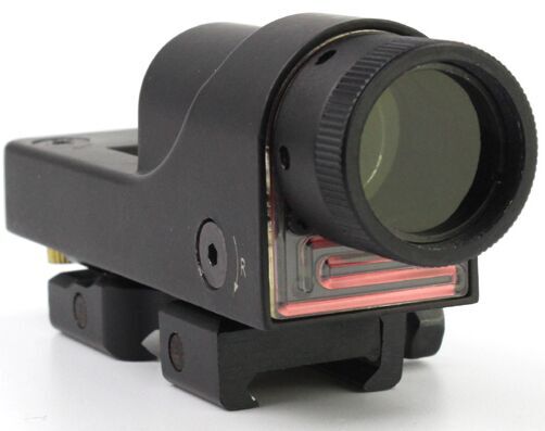 Tactical red dot sight with light sensor control switch