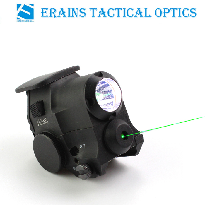 Super compact tactical subzero working green laser sight with 180 lumens CREE Q5 led laser flashlight