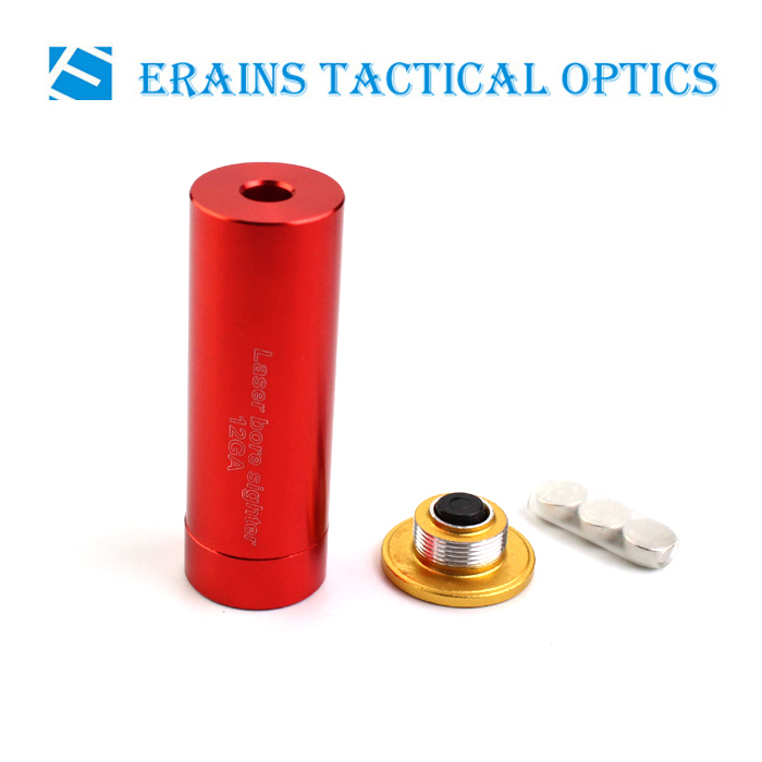Erains TAC Optics Shortgun Perfect Gold Full Brass CAL:12 Gauge Cartridge Red Laser Pointer Bore Sighter (ES-LCBS23)