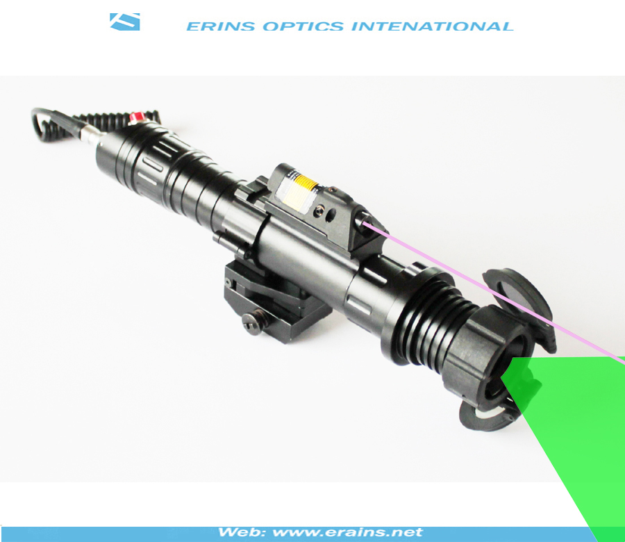 Subzero Zoomable 50mw Night Vision Weapon Sight of Green Laser Designator Illuminator with 5mw IR laser sight combo