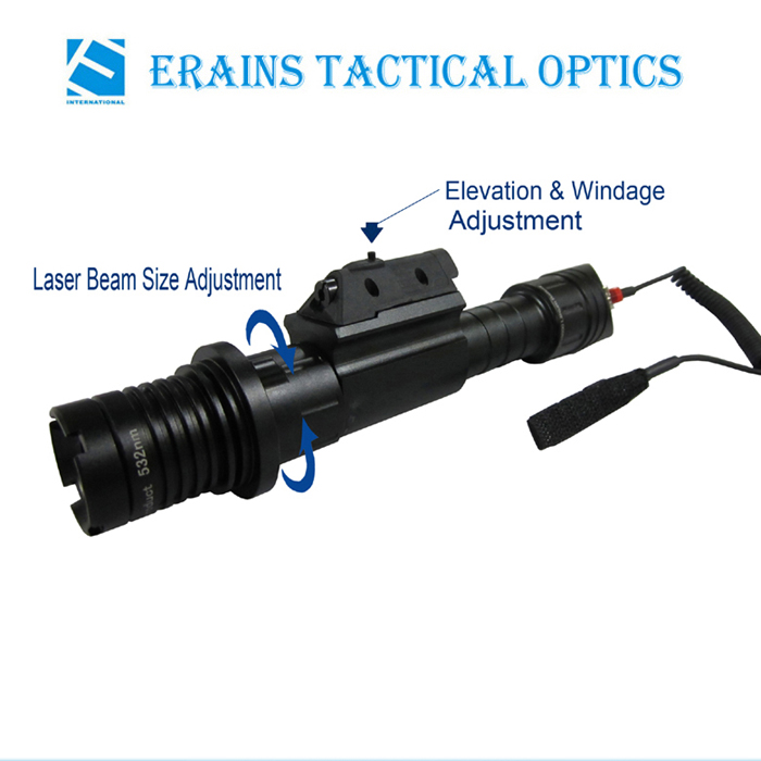 Subzero Zoomable 50mw Green Laser Designator with 5mw IR Laser Sight Combo