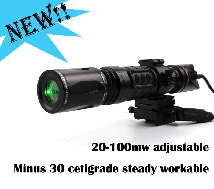 Subzero Tactical Long Distance Riflescope Night Vision Solution of 100MW Strobe Function Green Laser Dazzling Designator Illuminator Torch Sight