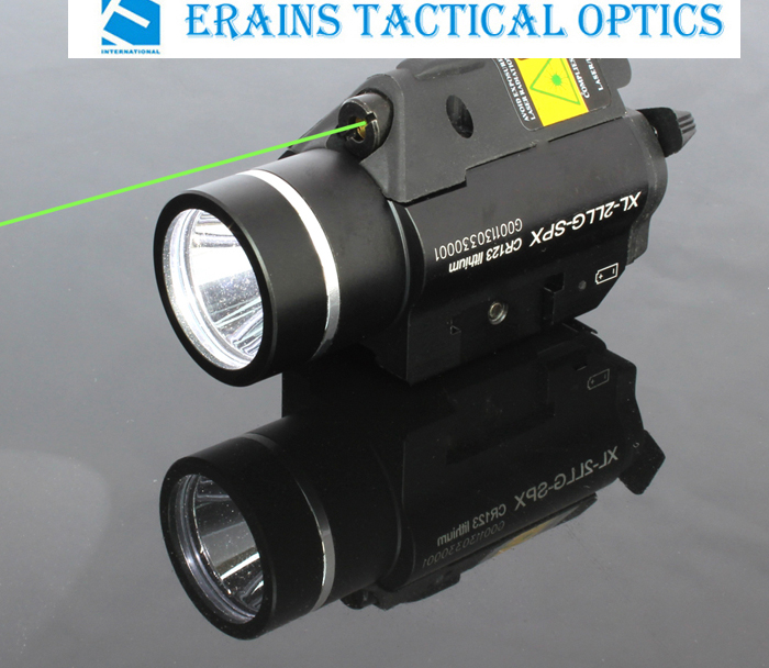 Quick Start Green Laser Sight and Strobe 225 Lumens CREE Q5 LED Light Combo (ES-XL-2LL-G)