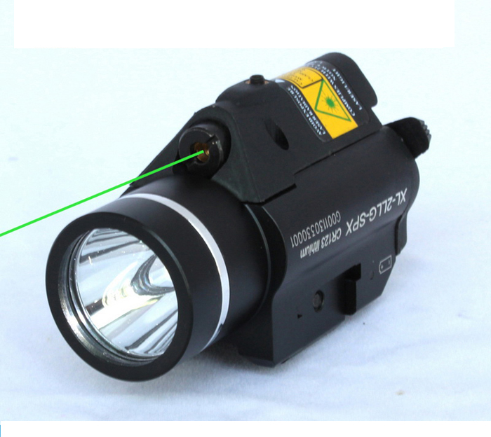 Quick Start Green Laser Sight and Strobe 225 Lumens CREE Q5 LED Light Combo (ES-XL-2LL-G)