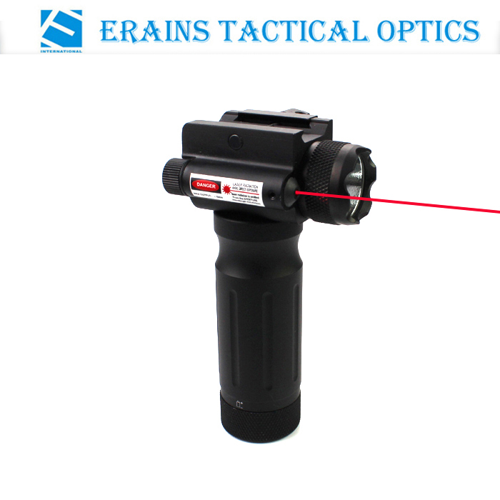 Tactical Handgrip 750 Lumens LED Flashlight with Red Laser