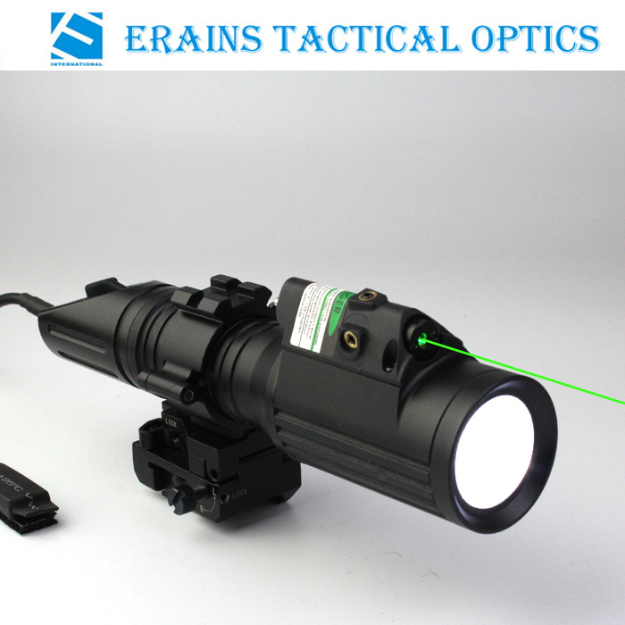 Tactical professional hunting green laser sight with 1000 lumens CREE T6 LED flashlight with strobe light