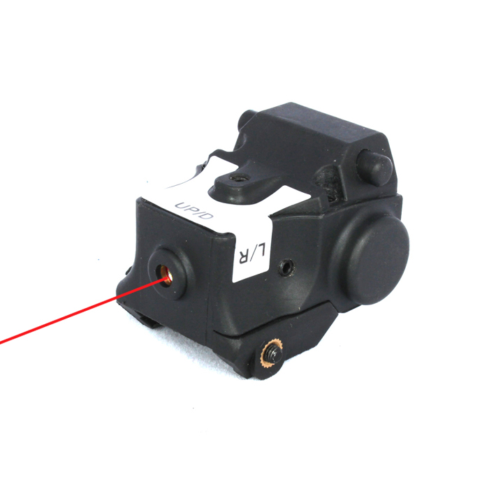 Super Compact Tactical Red Laser Sight and Strobe 80 Lumens CREE Q5 LED Light Combo (FDA certified)