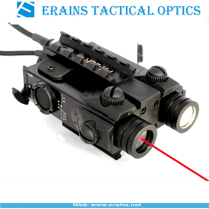 New Military Standard Tactical LED Light with Red Laser Sight Combo (FDA certified)