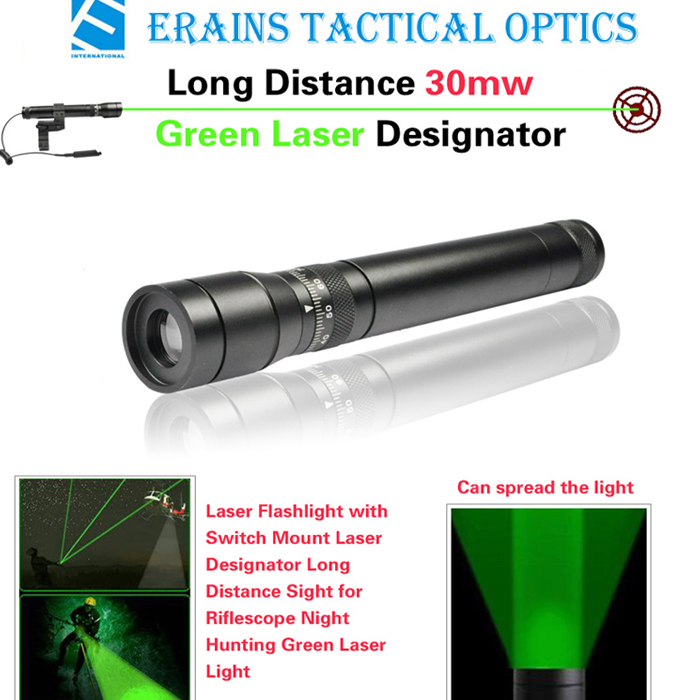 New Long Distance 30mw Green Laser Designator / Sight (ES-G25-L)