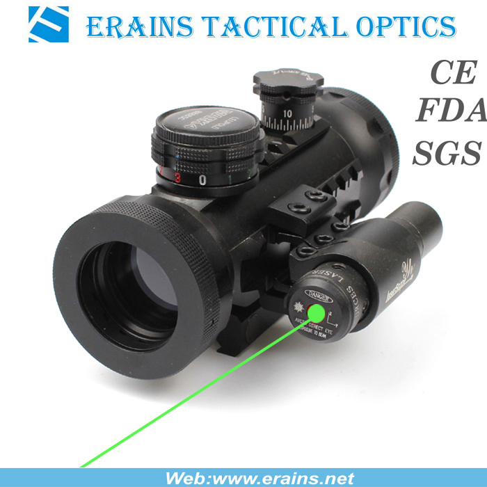 Compact Red and Green DOT Sight With Green Laser Sight (ES-RD-YH601+G)