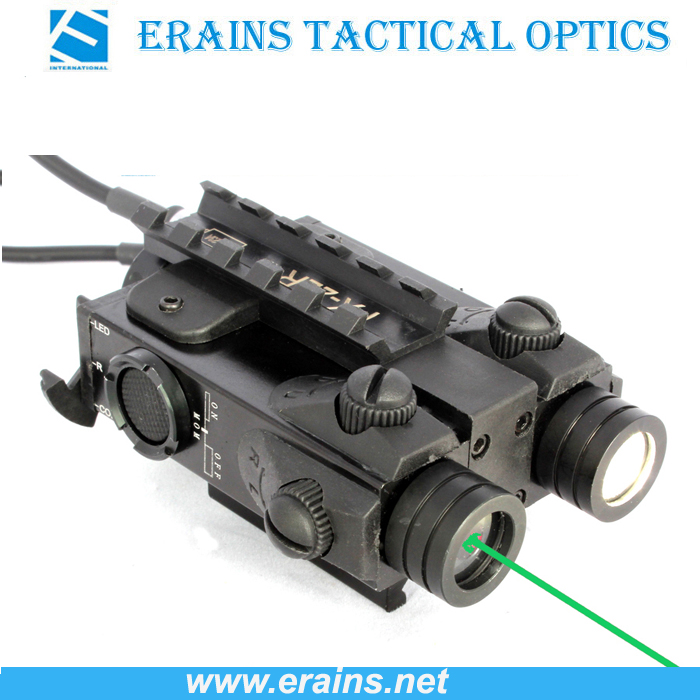 New Military Standard Tactical LED Light with Green Laser Sight Combo