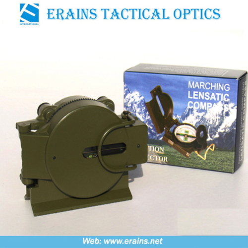 Plastic Marching Lensatic Compass for hiking or army use