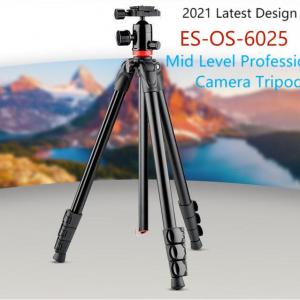 ES-OS-6025 2021 Year New Mid Level Aluminium Alloy Photography Camera Tripod