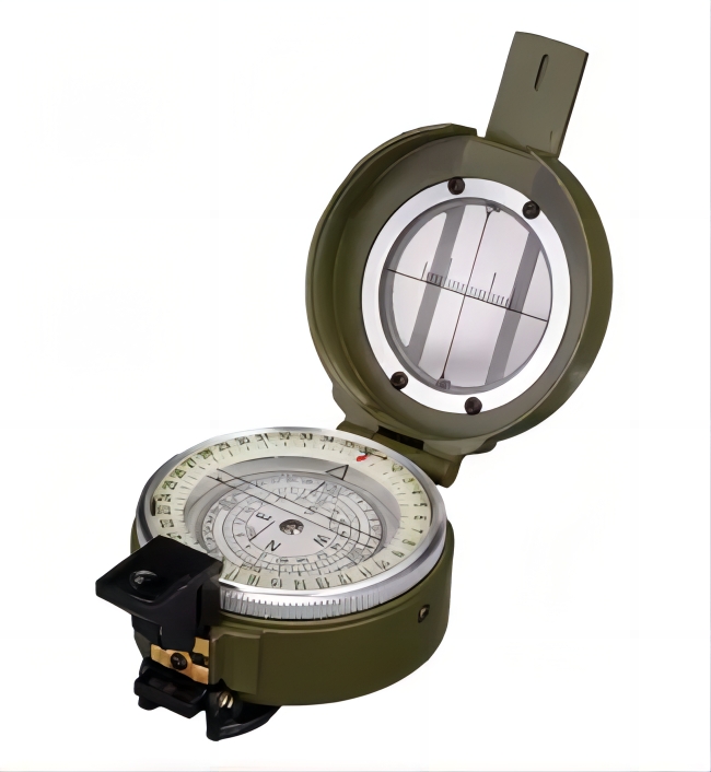 2023 Professional Liquid Free Design Mil-Std Wide Working Temp Zinc Alloy Prismatic Compass